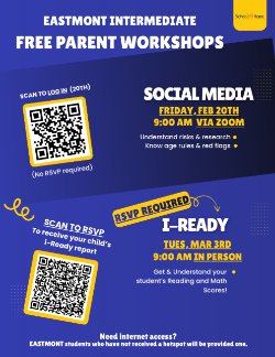 EASTMONT INTERMEDIATE  FREE PARENT WORKSHOPS