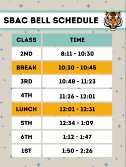 SBAC Bell Schedule