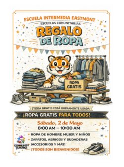 Eastmont Community Schools Clothing Giveaway - Regalo de Ropa Escuelas Comunitarias de Eastmont