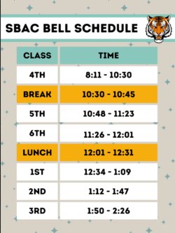 SBAC Bell Schedule