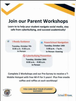 Eastmont & Home2School Parent Workshops - Eastmont y Home2School Talleres de padres